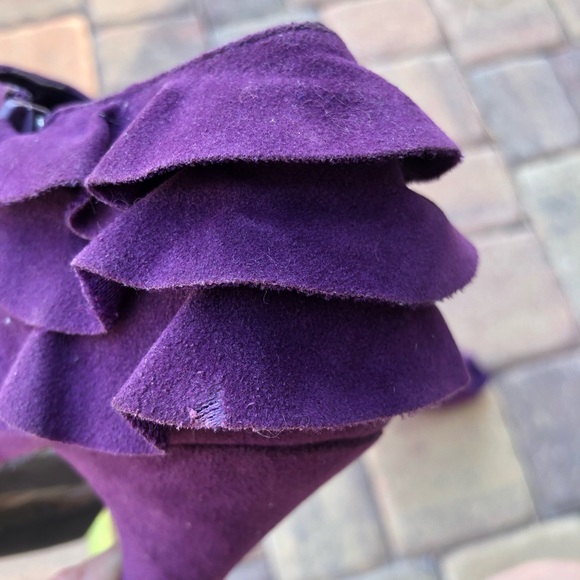 Qupid ruffle peep toe bootie - Picture 8 of 8